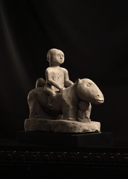 Late 19th or Early 20th Century Sunda Islands-Atoni Ethnic Group Stone Rider