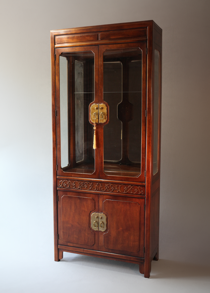 Pair of Henredon Asian Style Display Cabinets