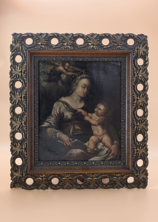 Madonna And Child - Carlo Garofalo (italian, Active 1692-1705)