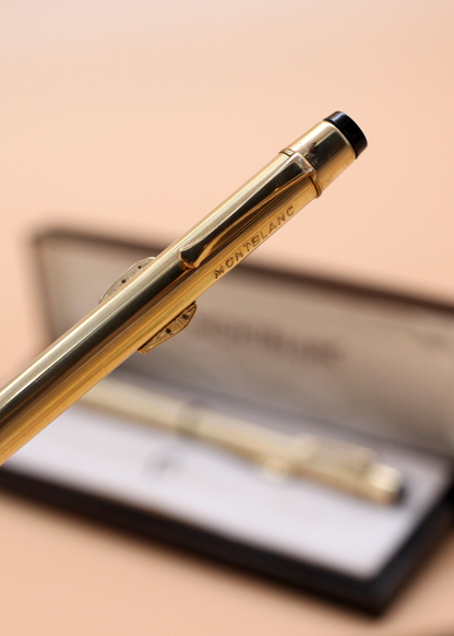 Pair Montblanc Goldplated Two Colour Ballpoint Pens