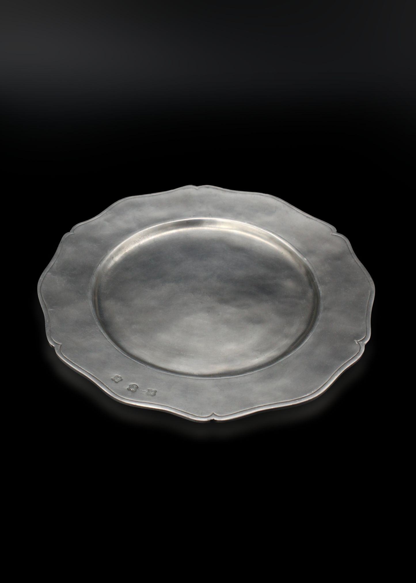 Match Made In Italy Pewter Stamped Gallic Bread Plate