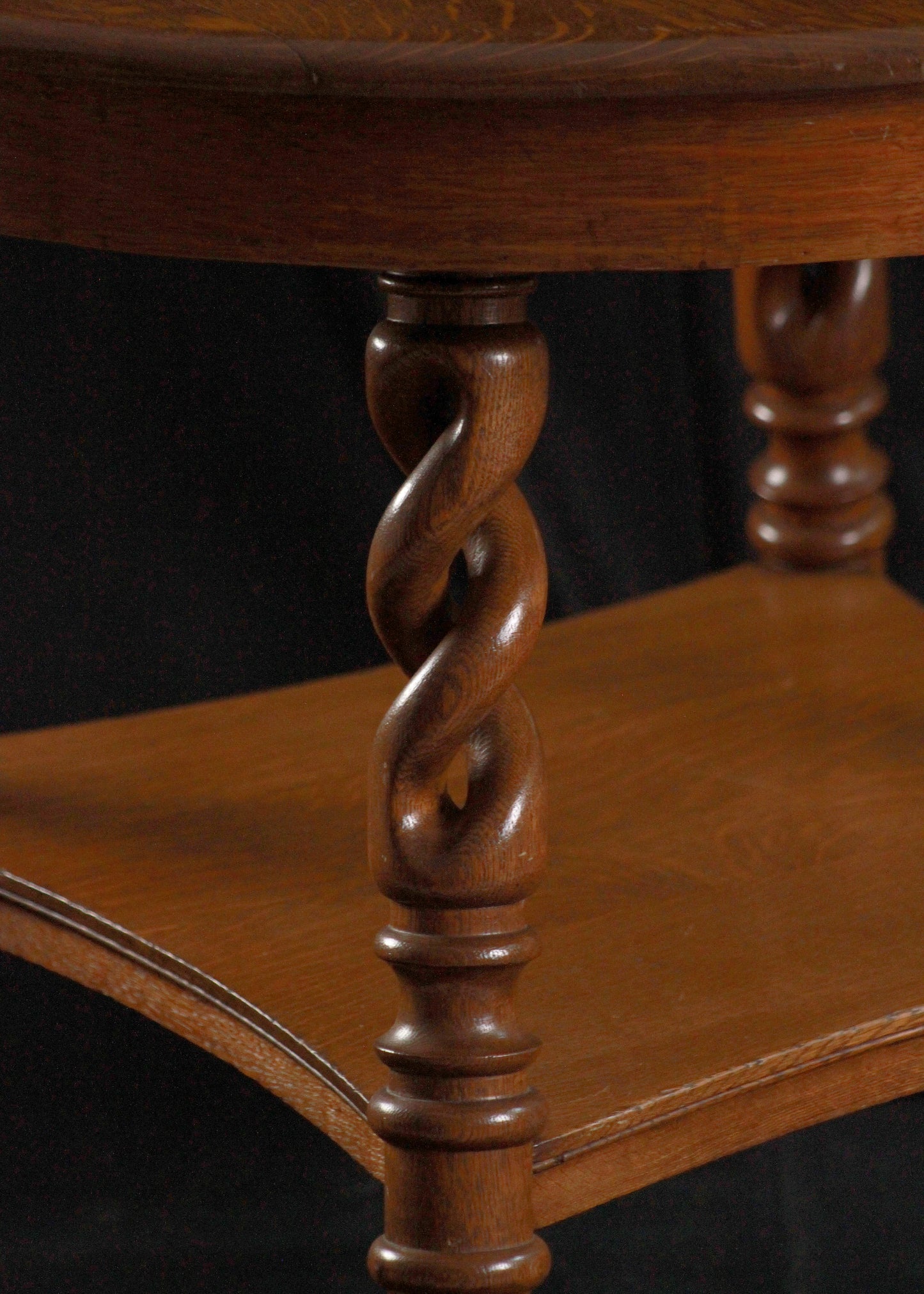 19th Century French Oak Open Barley Twist Centre Table