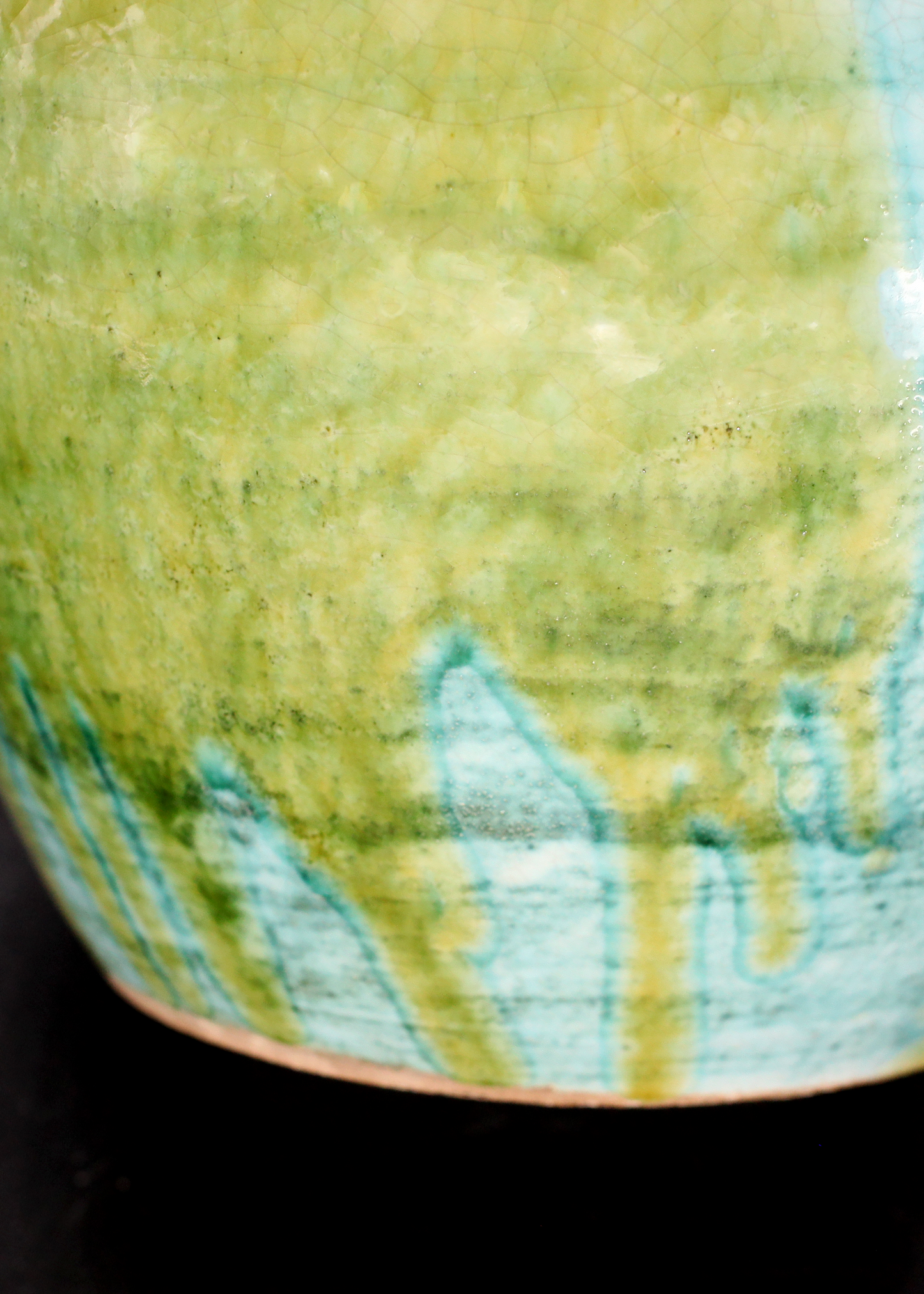 Vintage Glazed Vietri Vase