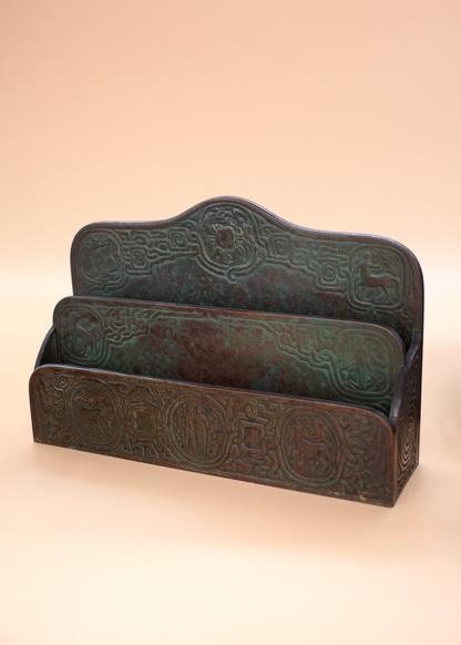 Tiffany Studios Bronze Desk Set "Zodiac" Pattern